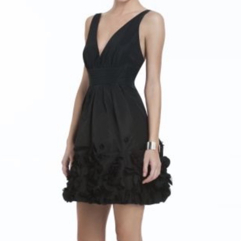 BCBG MaxAzria Camilla Sheath Above the Knee Black Dress Size 4